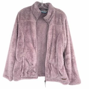 Free Country Soft Fleece Zip Jacket Size Large